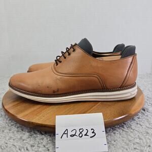 Martin Dingman Mens 9 Countryaire Saddle Brown Leather Casual Plain Toe Oxford